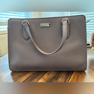 Kate Spade Leather Mauve Leather Convertible Satchel and Hand Bag